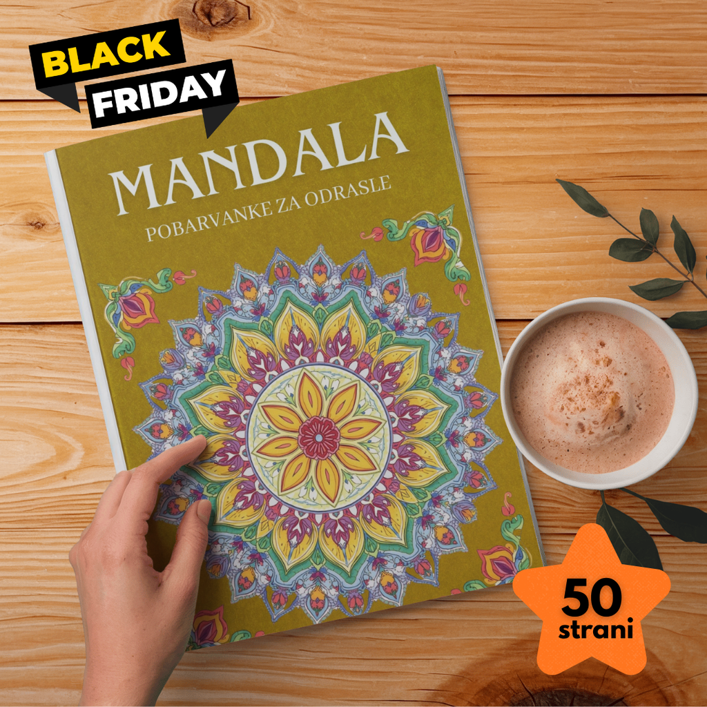 Mandala - Pobarvanke za odrasle - POBARVANKE
