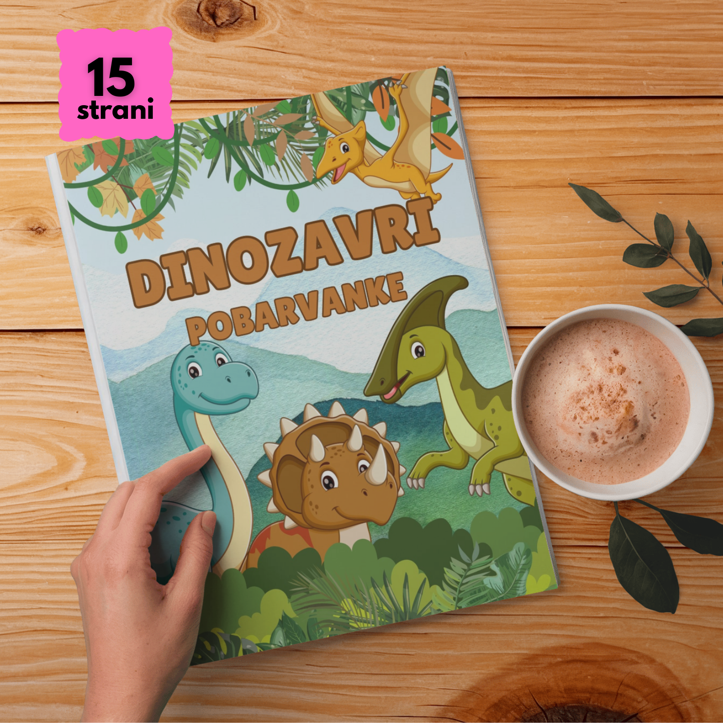 Pobarvanke Dinozavri Mini