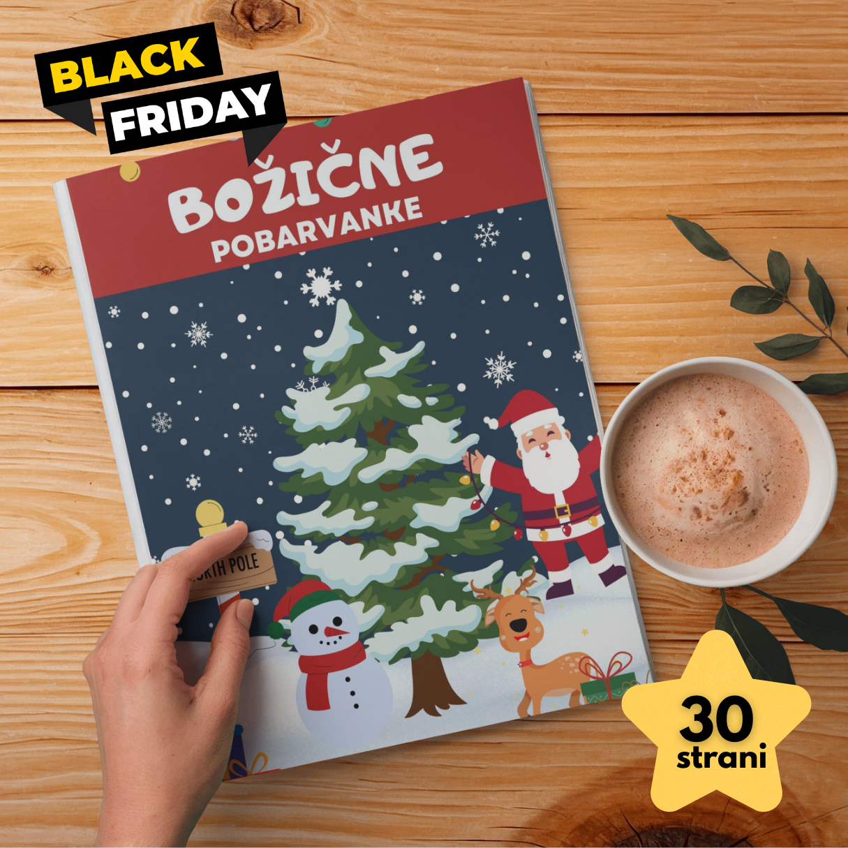 Božične pobarvanke - POBARVANKE