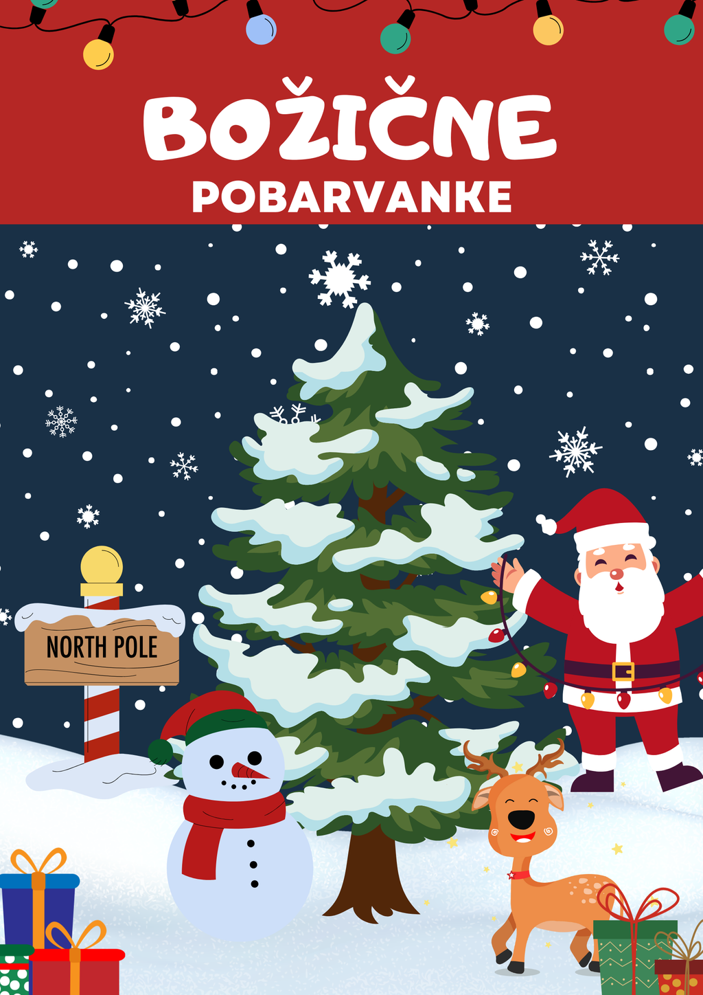 Božične pobarvanke - POBARVANKE