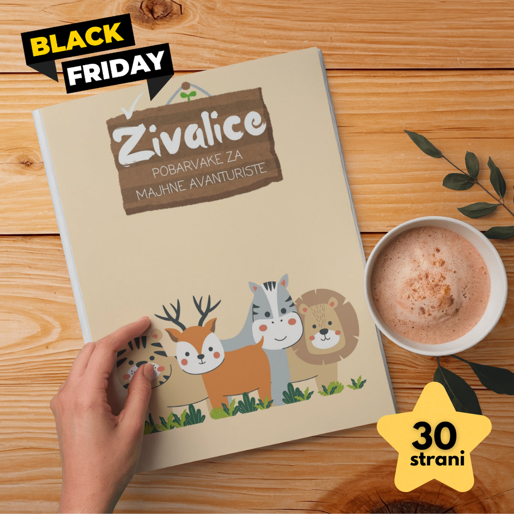 MEGA PAKET: Vse otroške pobarvanke v trgovini (260 strani + 10 strani aktivnosti + presenečenje za mamico) - POBARVANKE