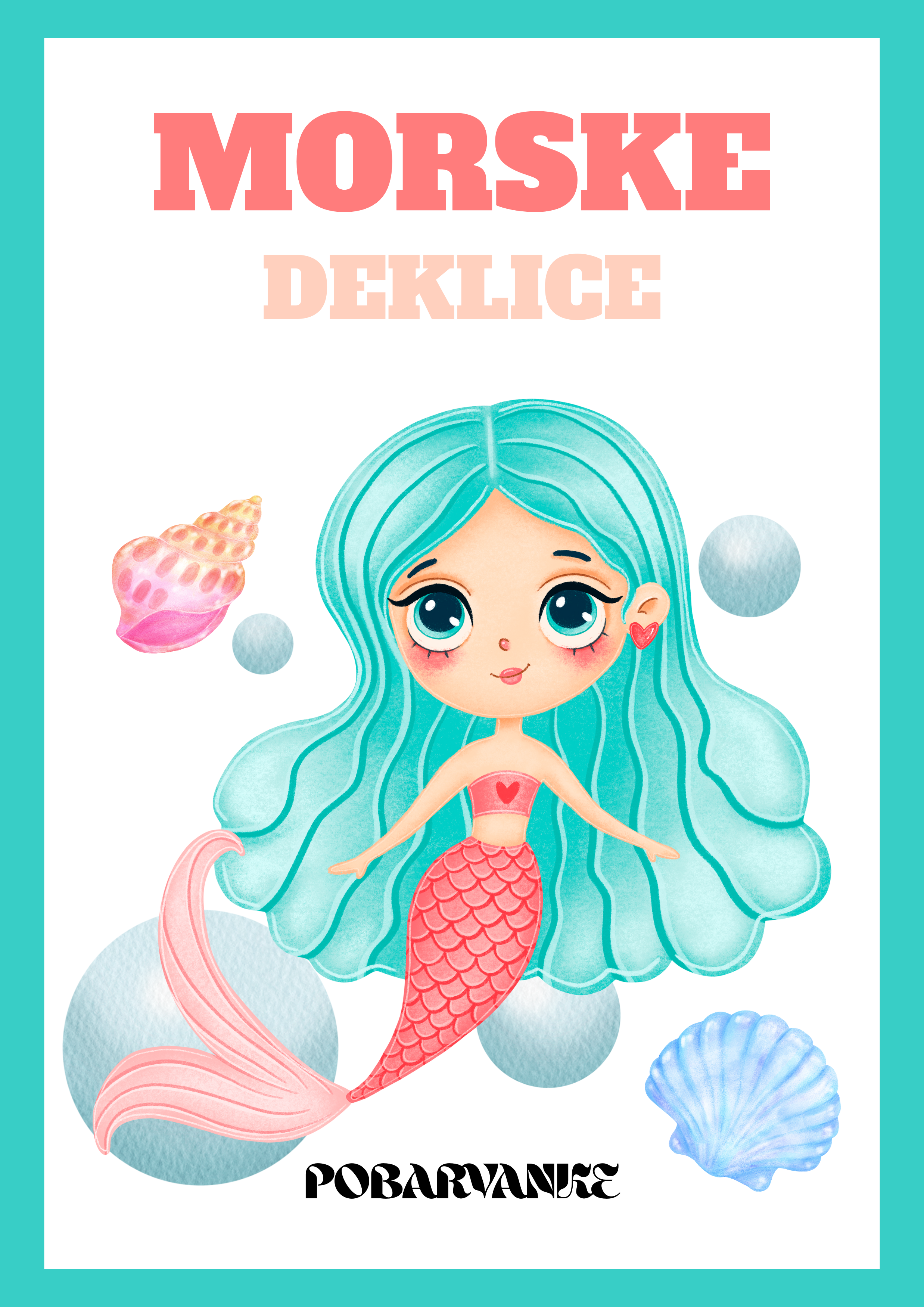 Pobarvanke morska deklica - POBARVANKE