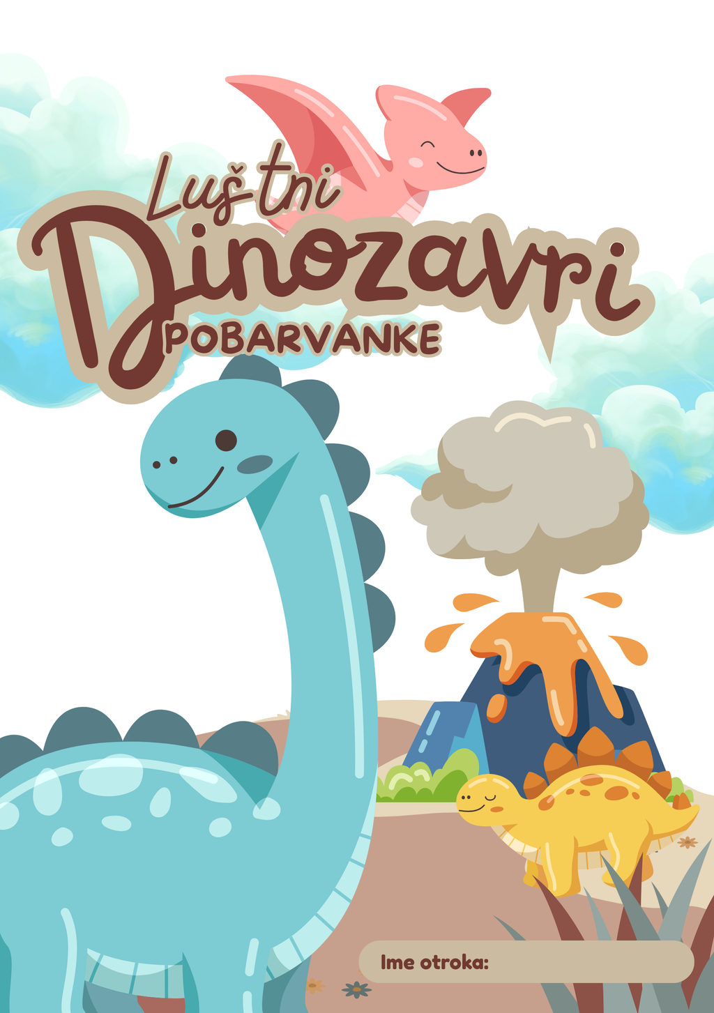 Pobarvanke Dinozavri - POBARVANKE