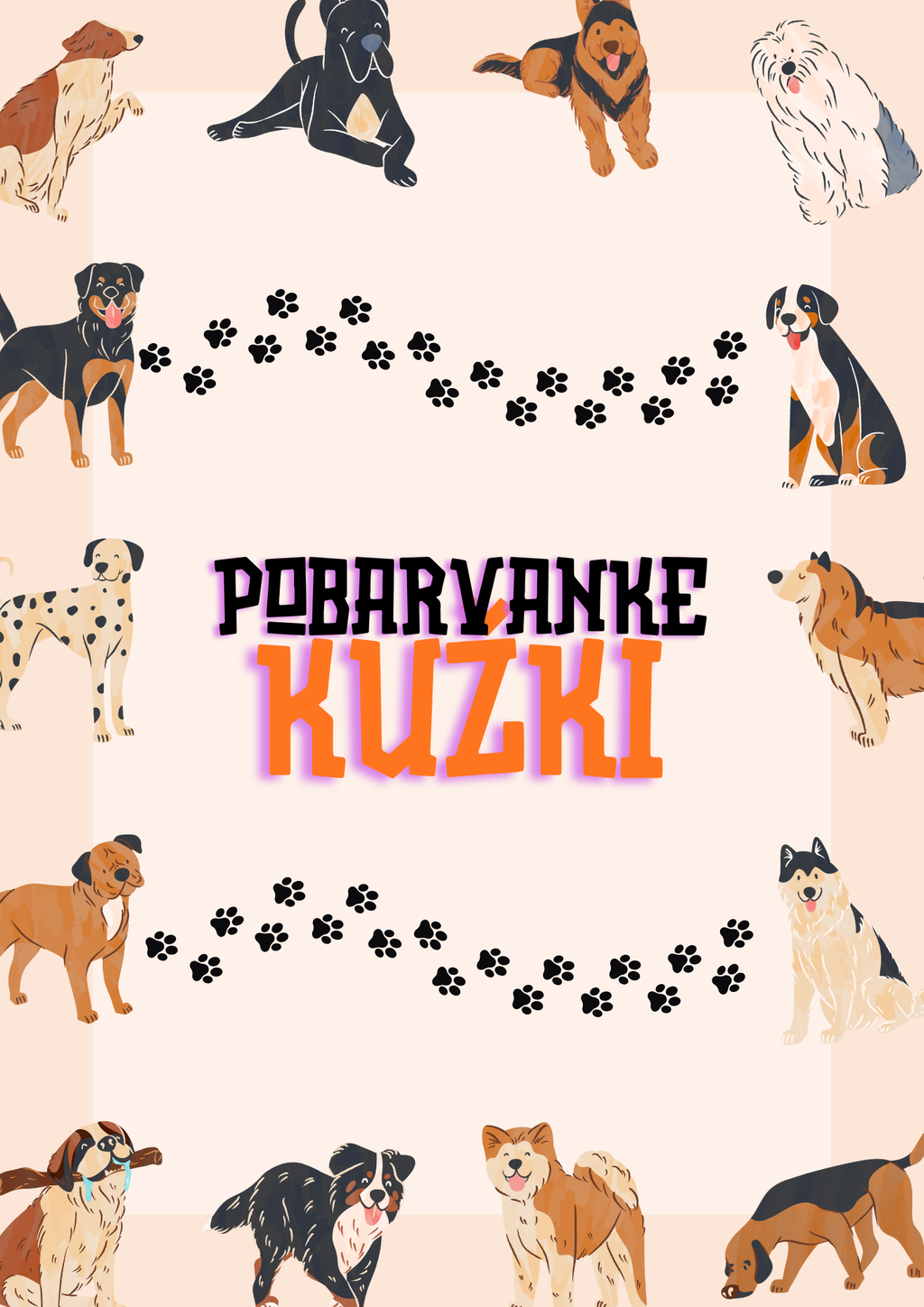 Pobarvanke kužki - POBARVANKE