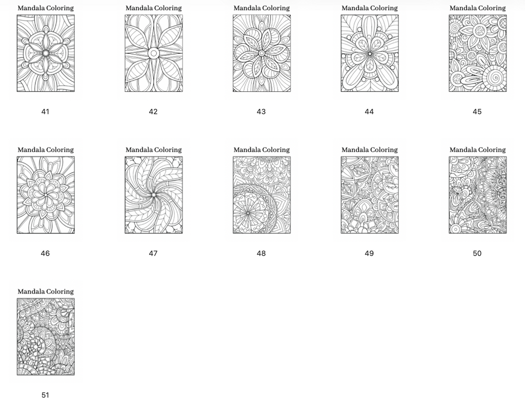 Mandala - Pobarvanke za odrasle - POBARVANKE