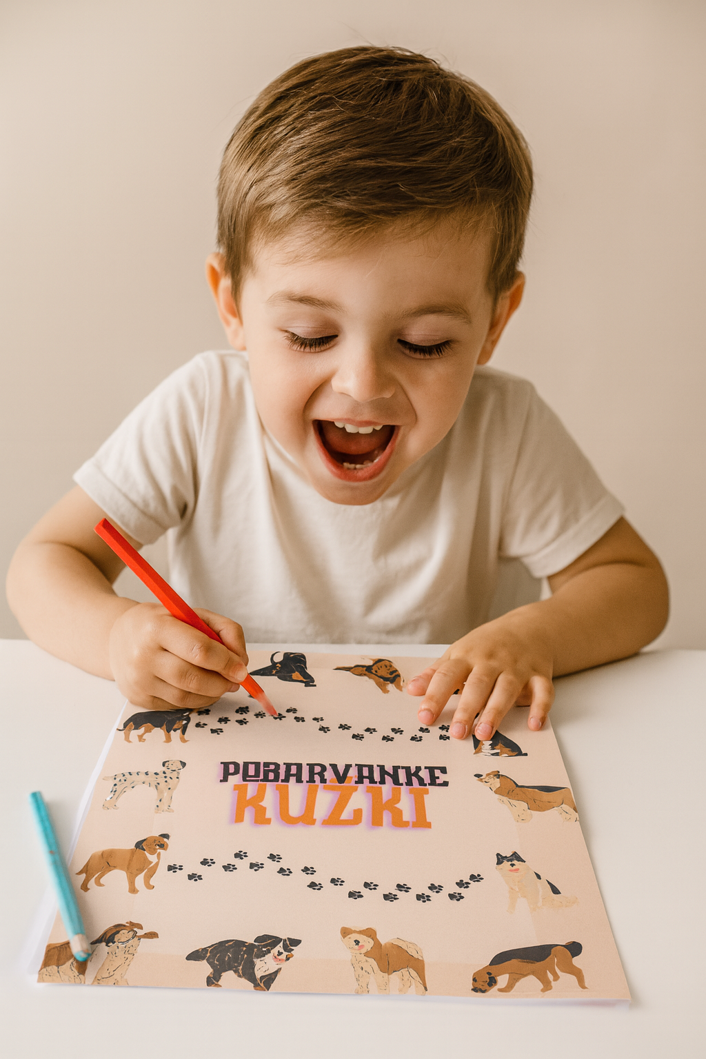 Pobarvanke kužki - POBARVANKE